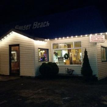 Restaurant at night