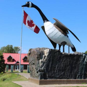 Giant Canadian Goose statue