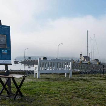 Interpretive Panel at marina