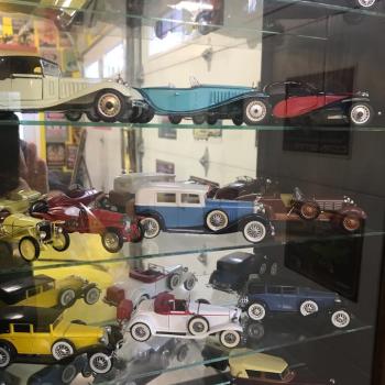 Miniature cars in case