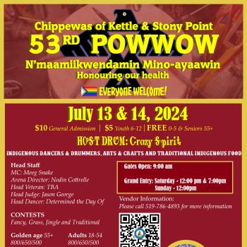 Chippewas of Kettle and Stony Point 53rd Pow Wow poster