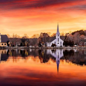 the famous three churches in mahone bay