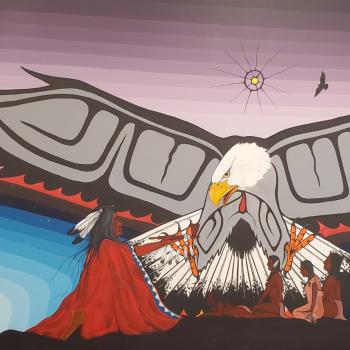 curve lake first nation eagle painting