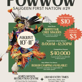 Saugeen First Nation Annual Powwow 2024 poster