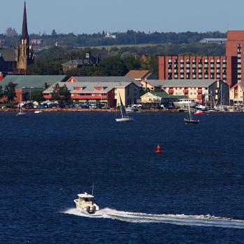 city of charlottetown from the bay