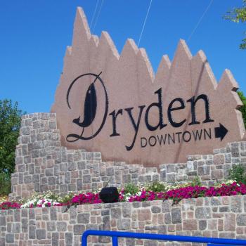 Sign to Dryden