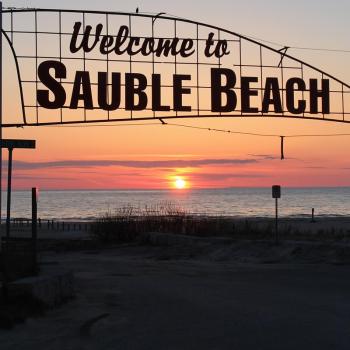 sign at sauble beach ontario