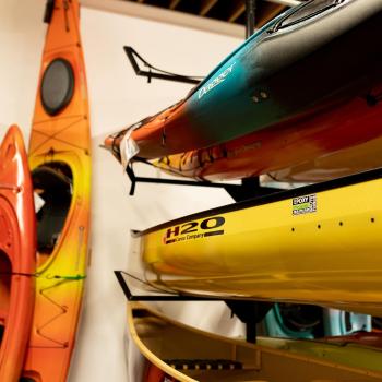 kayaks at wilderness supply in thunder bay