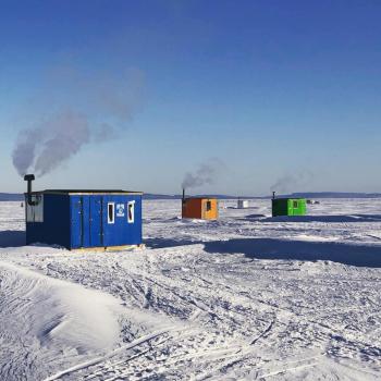 ice fishing huts with bear trak outfitters