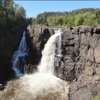 waterfalls at pigeon river provincial park ontario