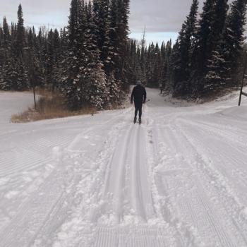 cross-country skiing at Kamview Nordic Centre