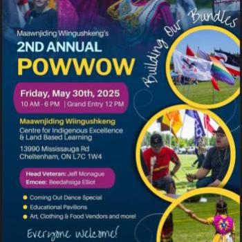 2025 Maawnjiding Wingushkeng pow wow poster