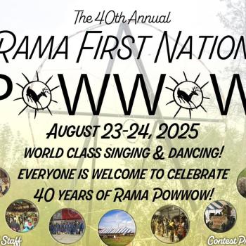 40th Annual Rama Pow Wow poster 2025