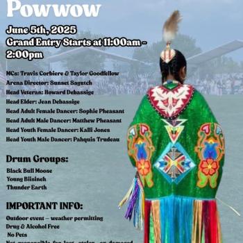 Manitoulin Secondary School Annual Pow Wow poster