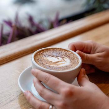 cappuccino at St. Pauls Roastery downtown Thunder Bay Ontario