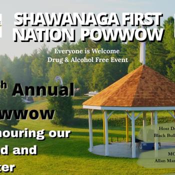 Shawanaga First Nation’s Honouring Our Land and Water 28th Annual Pow Wow 2025 poster