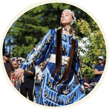 dancer at Curve Lake Traditional Pow Wow