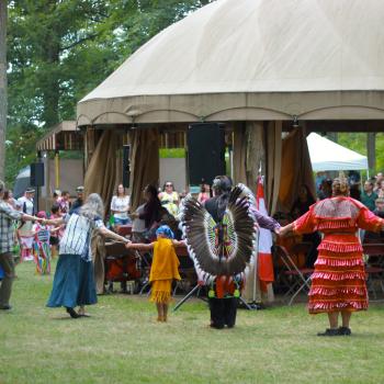 dancing at Three Fires Homecoming Pow Wow & Traditional Gathering